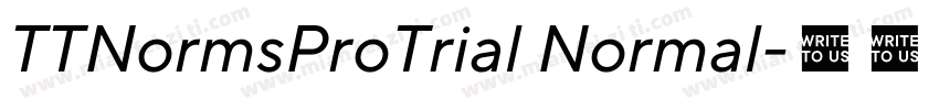 TTNormsProTrial Normal字体转换